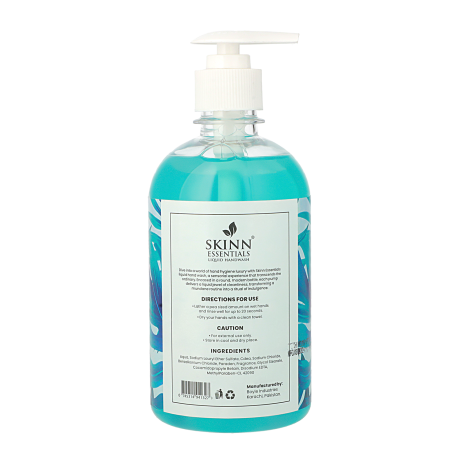 skinn essentials aqua blue handwash