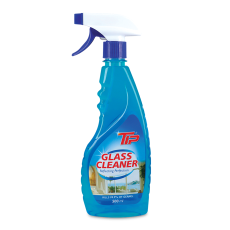tip glass cleaner