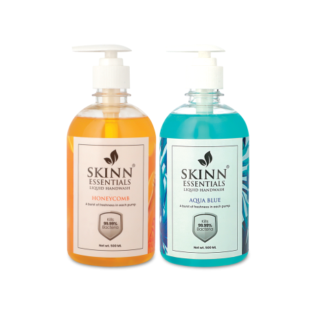 pack of 2 handwash honey comb and aqua blue